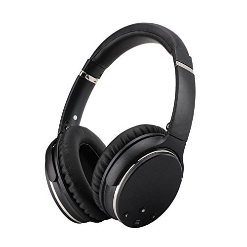 Noise Cancelling Headphones with Deep Bass Smartphones Black Calls Comfortable Protein Earpads for PC HiFi Stereo Sport & Running 4.1 Bluetooth Wireless Headset Foldable